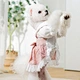 Coleção de vestido de cachorro xadrez rosa