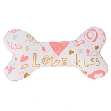 Valentine Gift Bone Shape Plush Toy For Pets