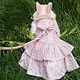 Rabbit collar dress set