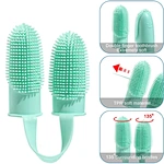 Dog Double Fingers Toothbrush