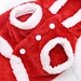 christmas winter pet clothing