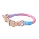 rope nylon rainbow collar