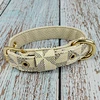 Leather Checked Pet Collar
