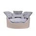 suede bagel dog bed