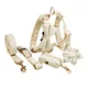 Velvet Dog Collar Pet Leash Set