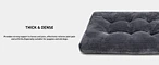 Winter Warm Square Short Plush Mat