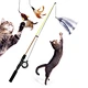 Cat Toy Stick Retractable Rod Fish