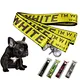 Patterned nylon dog collar leash set