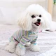 Coleção de camisa listrada de tricô para cachorro