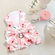 Pet Clothes Bowknot Harness Leash Set
