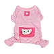 Pet Winter Soft Striped Pocket