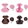 Pet harness with leash