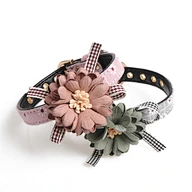 Pet Collar Flower Bowknot