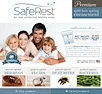 SafeRest Premium King 9" Thick Split Box Spring Encasement - Waterproof - Breathable, Noiseless and Vinyl Free - Fits Up to 9" - Split King