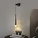 decoration black strip slim wall light