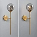 glass ball wall mounted light