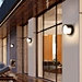 outdoor round minimalist led light wall