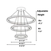 ring crystal chandelier for high ceilings