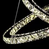 ring crystal chandelier with brass finish