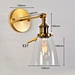 golden vintage retro wall lamps