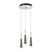 led pendant light with chrome finish
