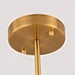led design chandelier with golden base