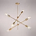 sleek metallic elements design chandelier