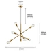 customized minimalist led design chandeliers