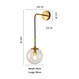 glass ball wall light for artistic decor