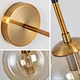 globe wall light glass details