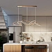 artistic oval pendant light with a twist