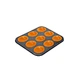 9Cup Shelly Pan