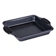 SQUARE CAKE PAN W/SILICONE HANDLE