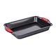 SQUARE PAN W/SILICONE HANDLE
