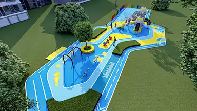 Outdoor Playground MLPG-24005 Galvanized pipe+LLDPE+wirerope for park
