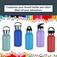 vacuum bottle with bamboo cover
