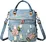 Convertible Washed Denim Floral Embroidered Backpack Shoulder Bag