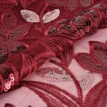 White Sequin Fashion Lace Fabric