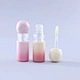 Empty cosmetic lip glaze tube
Plastic cosmetic lipgloss bottle