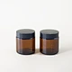 cosmetic glass jar
 amber bath salt jars