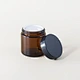 cosmetic glass jar
 amber bath salt jars