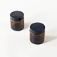 cosmetic glass jar
 amber bath salt jars