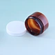 Amber color cosmetic jar
Face cream jar