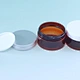 Amber color cosmetic jar
Face cream jar