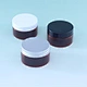Amber color cosmetic jar
Face cream jar