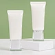 Oval tube with square cap 
Lotion cleanser cosmetic tube