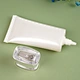 Oval tube with square cap 
Lotion cleanser cosmetic tube