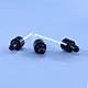 Dropper cap with customized rubber
Glass pipette dropper