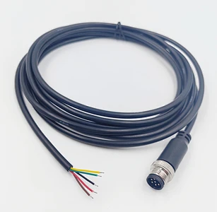 M12 Waterproof 6Pin Aviation Cable