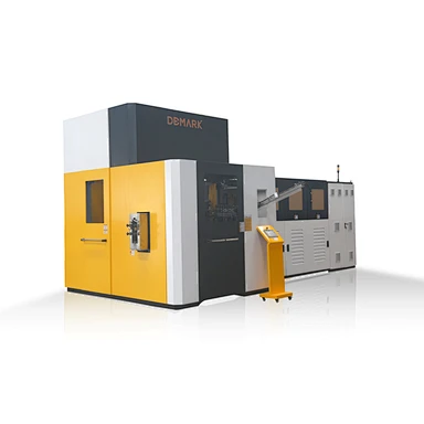 The blowing machine is an automated device used in the manufacturing industry for producing various types of bottles and containers, including water, juice, and cosmetic containers